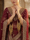 Bridal Heart-Shaped Golden Kaleere for Weddings – Long Dangling Kalire with Ghungroo Chains