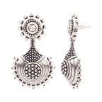 Arya German Silver Oxidised Earring