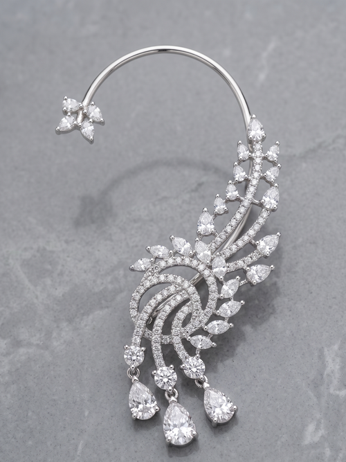 Parna Earcuff German Silver Oxidized