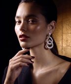Celeste Sparkle CZ Statement Drop Earrings for Women | Premium Party & Wedding Earrings