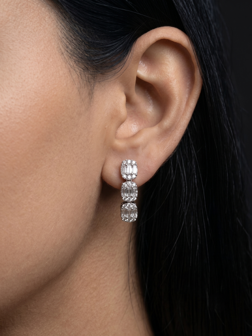 Celeste Luxe CZ Necklace & Earrings Set | Crystal Statement Jewellery