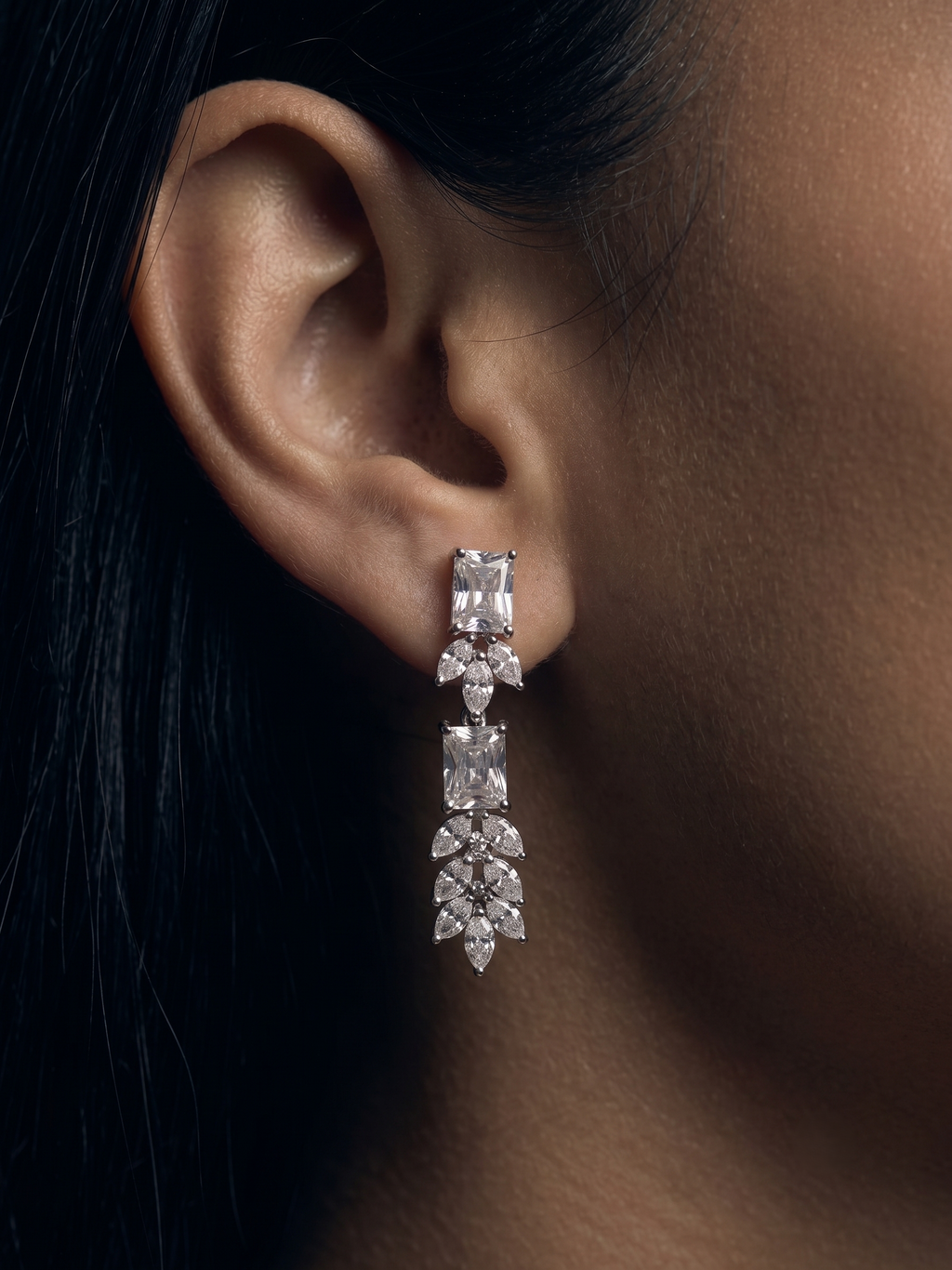 Aurelia Teardrop CZ Necklace & Earrings Set | Elegant Crystal Jewellery