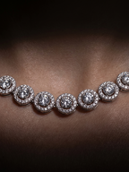 Luxury CZ Halo Drop Earrings for Women | Premium Diamond-Look Statement Earrings for Wedding, Party & Festive Wear