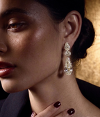Celeste Pear Cut CZ Drop Earrings – Luxury Statement Party Earrings for Women