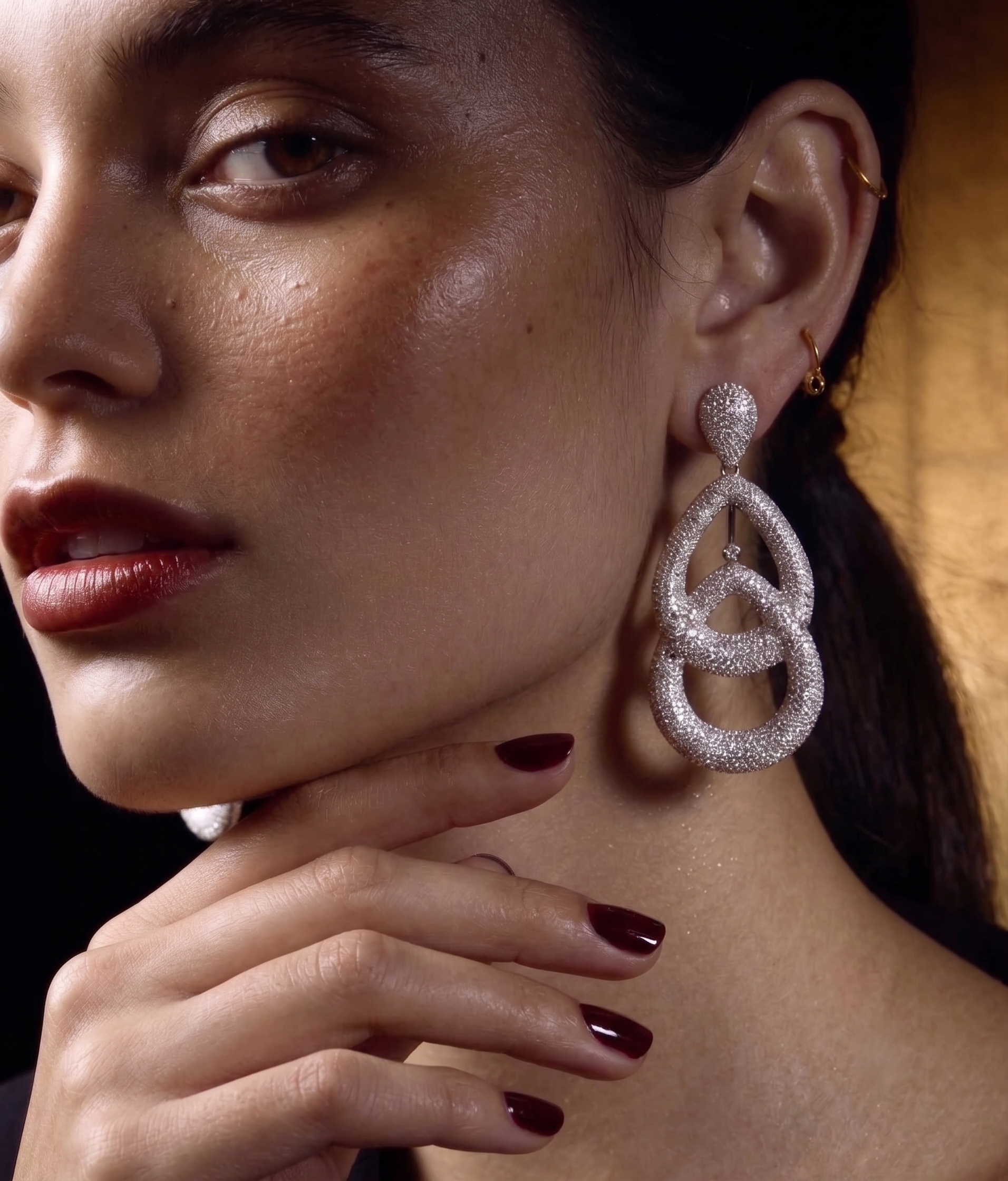 Celeste Sparkle CZ Statement Drop Earrings for Women | Premium Party & Wedding Earrings