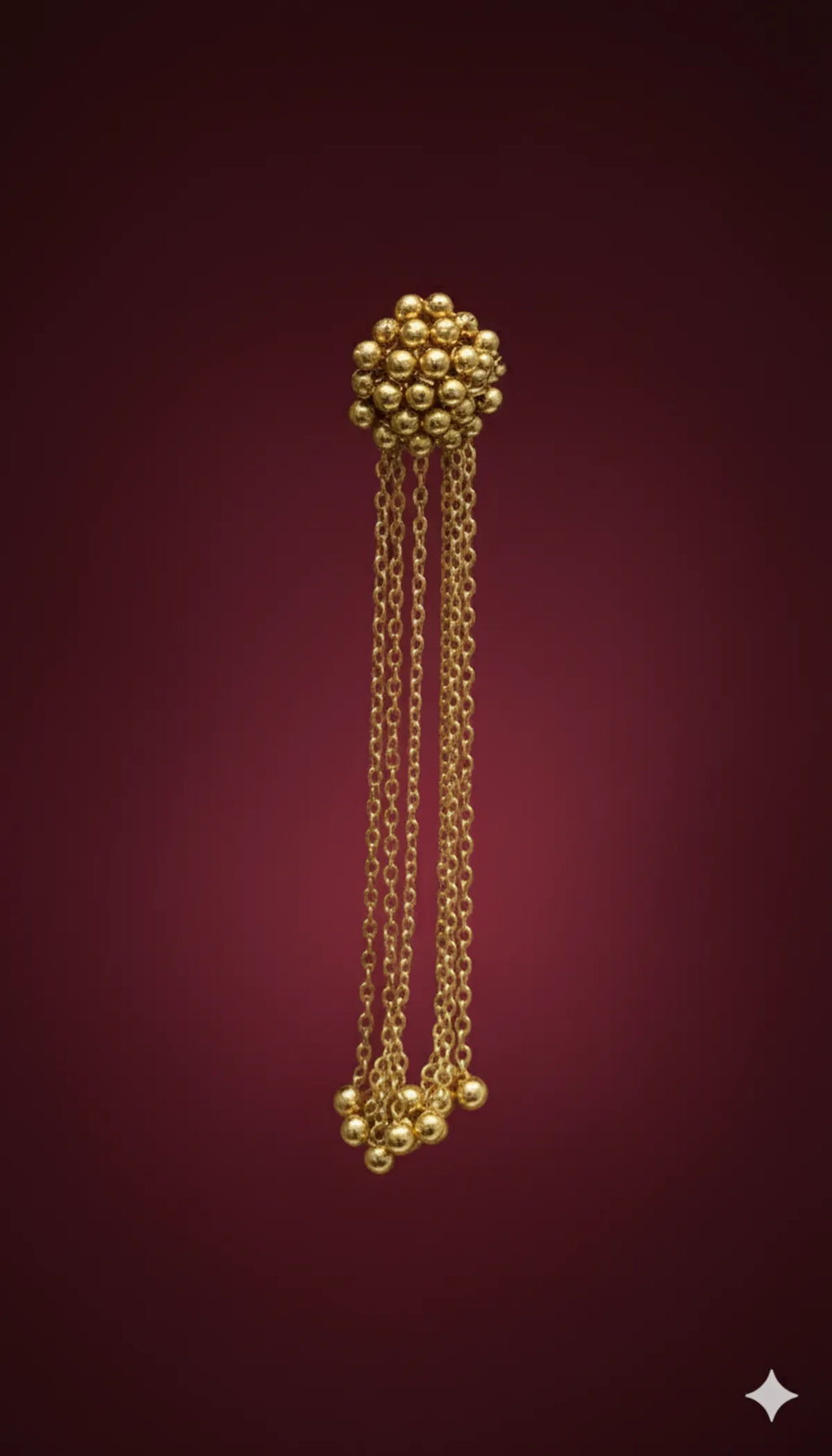 Gold Beaded Long Dangle Earrings for Women – Traditional Ethnic Statement Jewelry