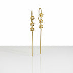 Gold Floral Ear Cuff for Women | Pearl Flower Statement Ear Cuff | Non-Pierced Stylish Ear Accessory