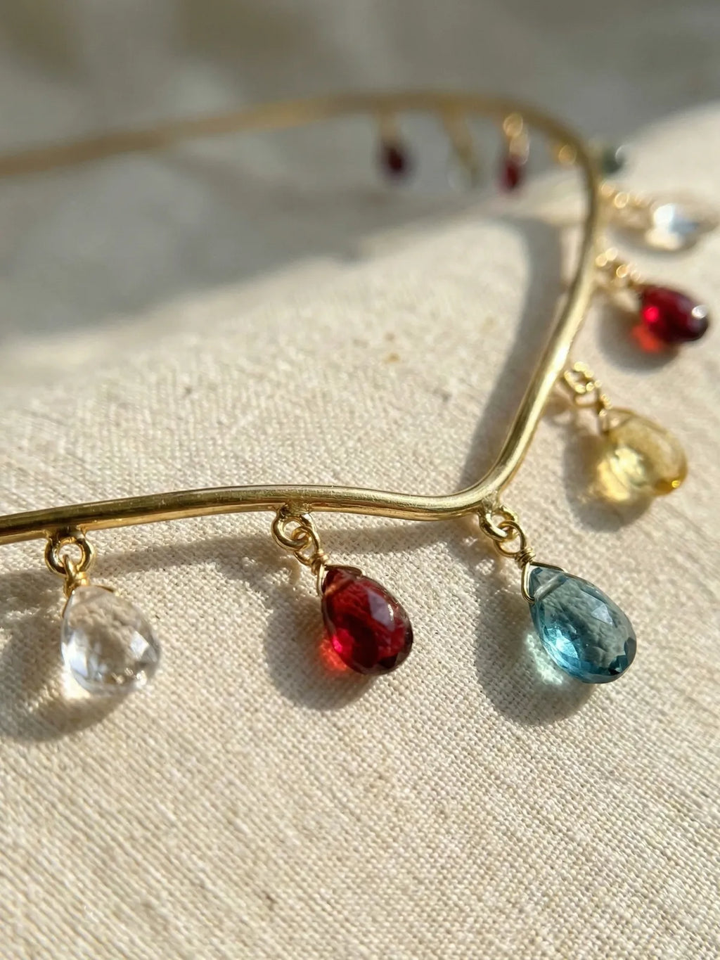Gold-Plated Multicolor Crystal Hairband for Women | Elegant Head Accessory for Festive & Wedding Looks