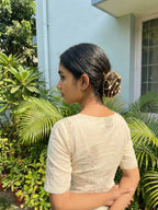 Gold Spiral Bun Hair Pin with Pearl Accents | Elegant Juda Hair Accessory for Women
