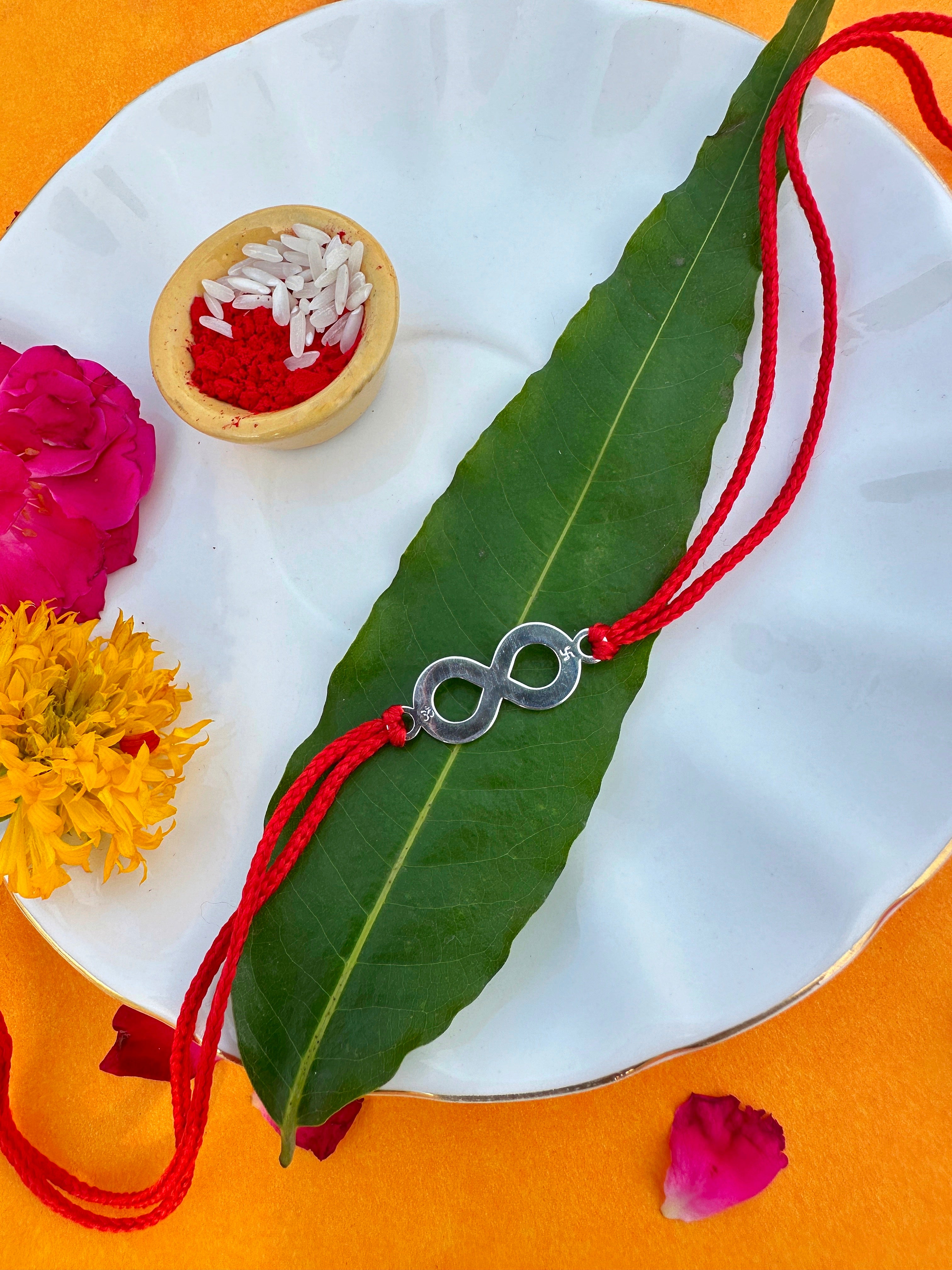 Infinite Pure Silver Rakhi