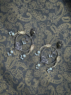 Kaan Phhol German Silver Oxidised Earring
