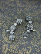 Sukrati German Silver Oxidised Earring