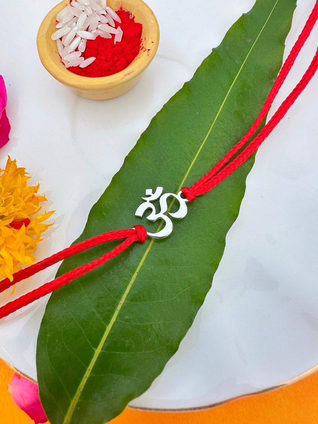 Om Rakhi 925 Pure Silver