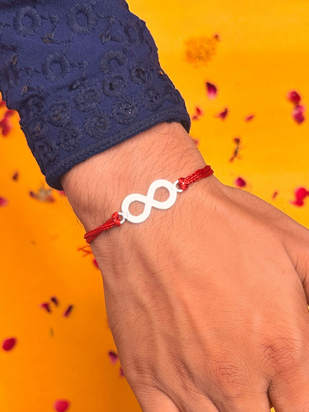 Infinite Pure Silver Rakhi