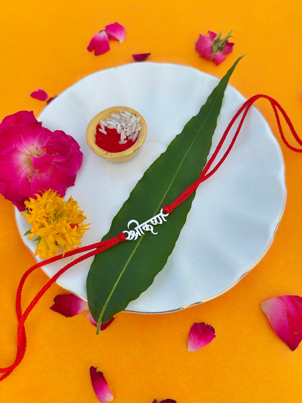 Shri Krishna Pure Silver Rakhi