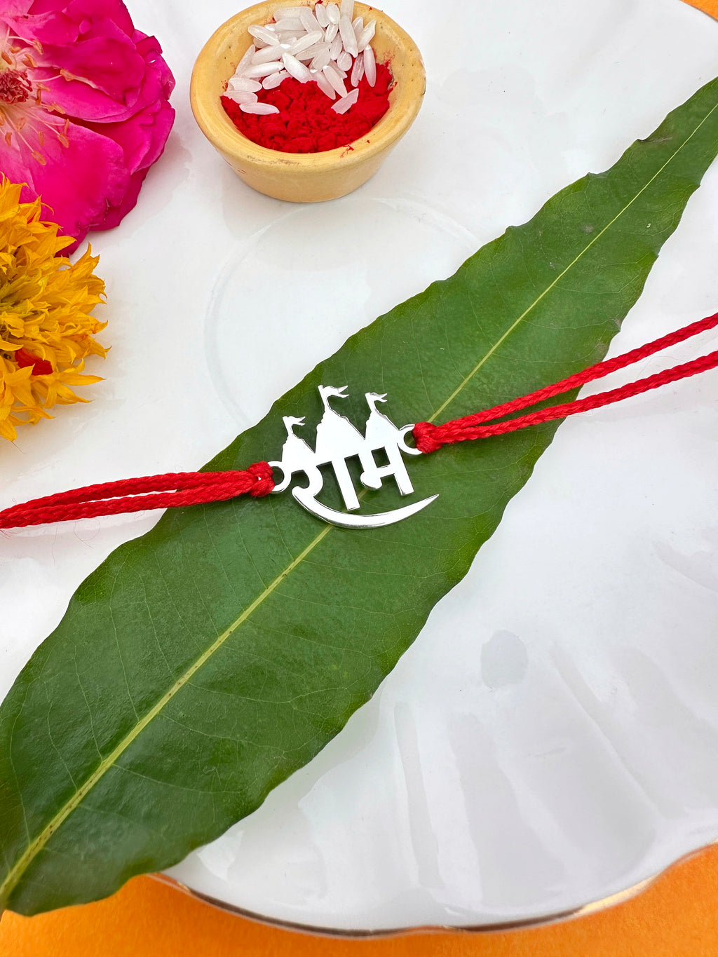Shri Ram Pure Silver Rakhi