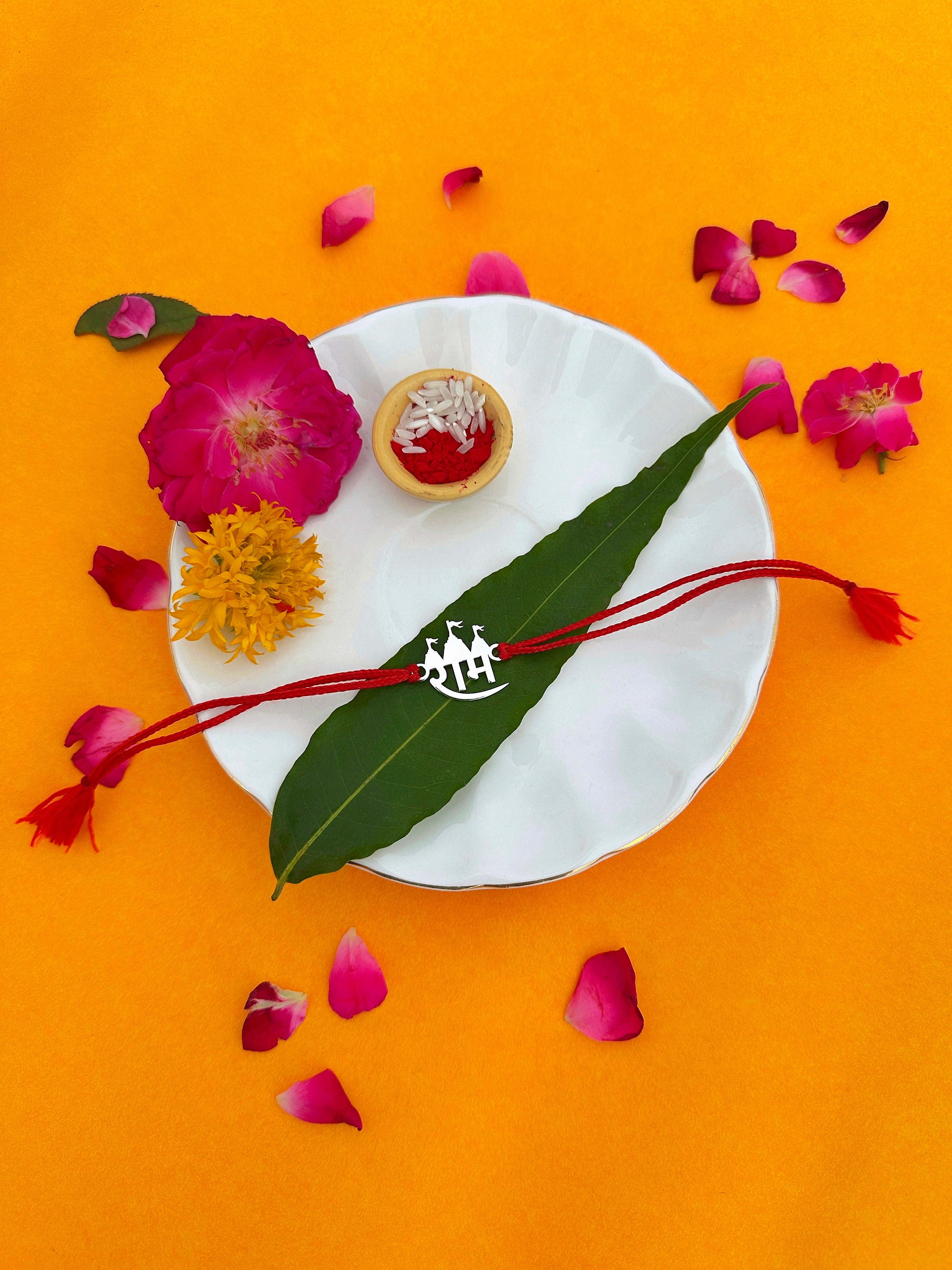 Shri Ram Pure Silver Rakhi