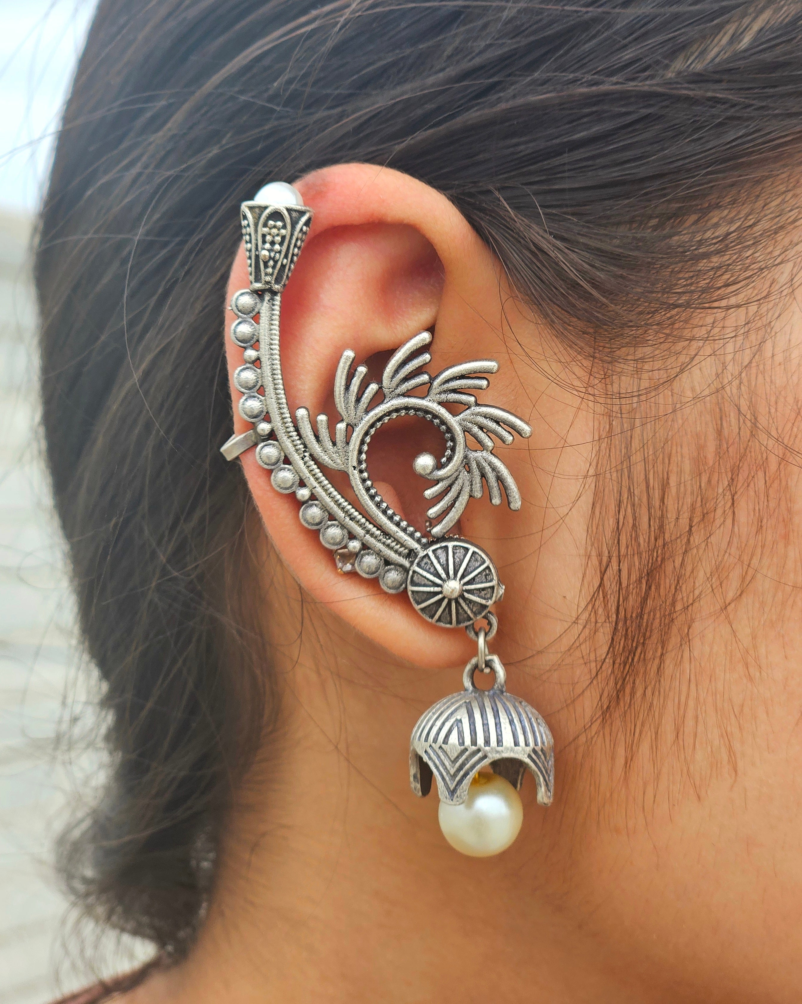 SUKANYA German silver EAR CUFF