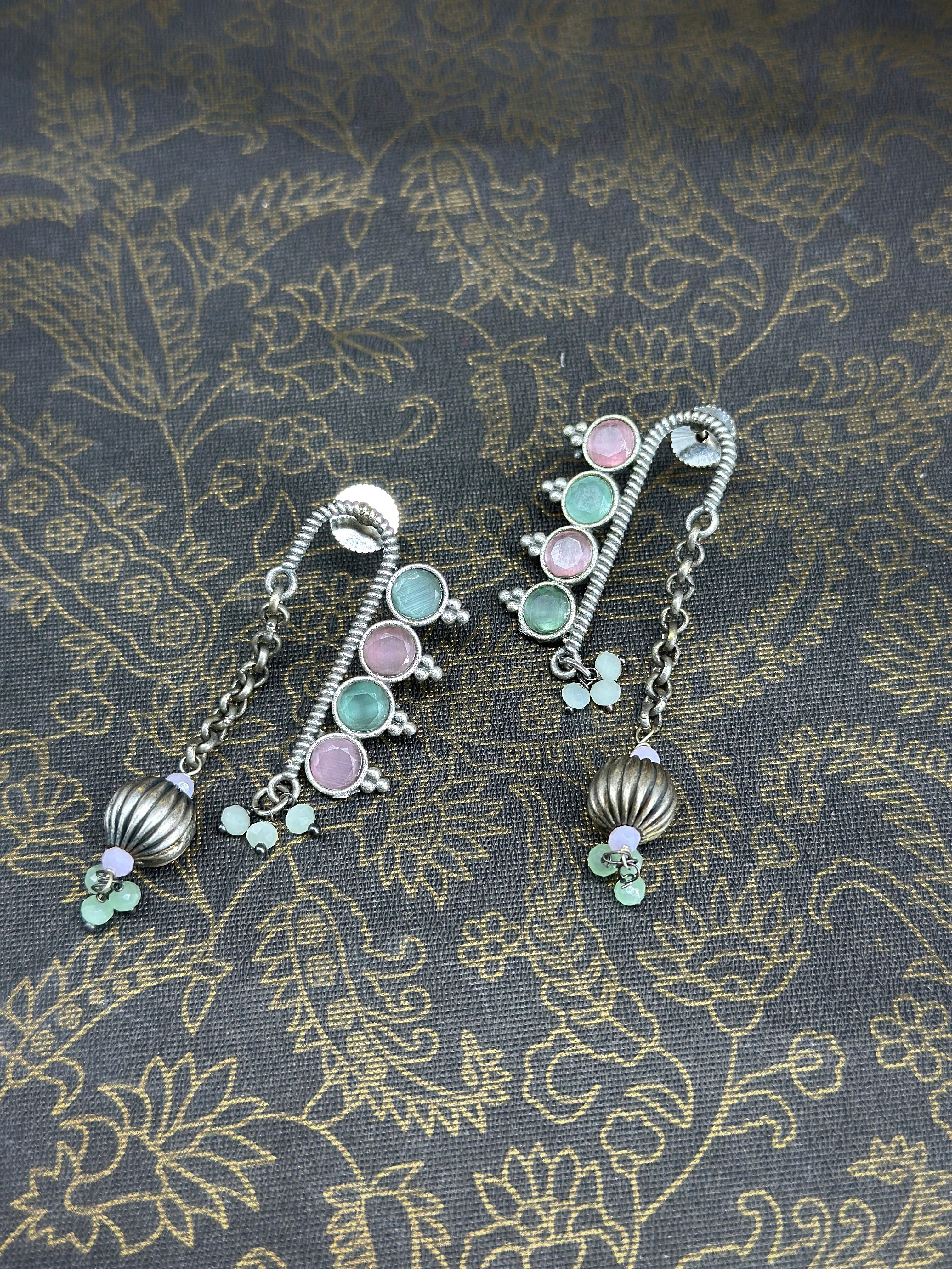 Tarang German Silver Earcuff Oxidised