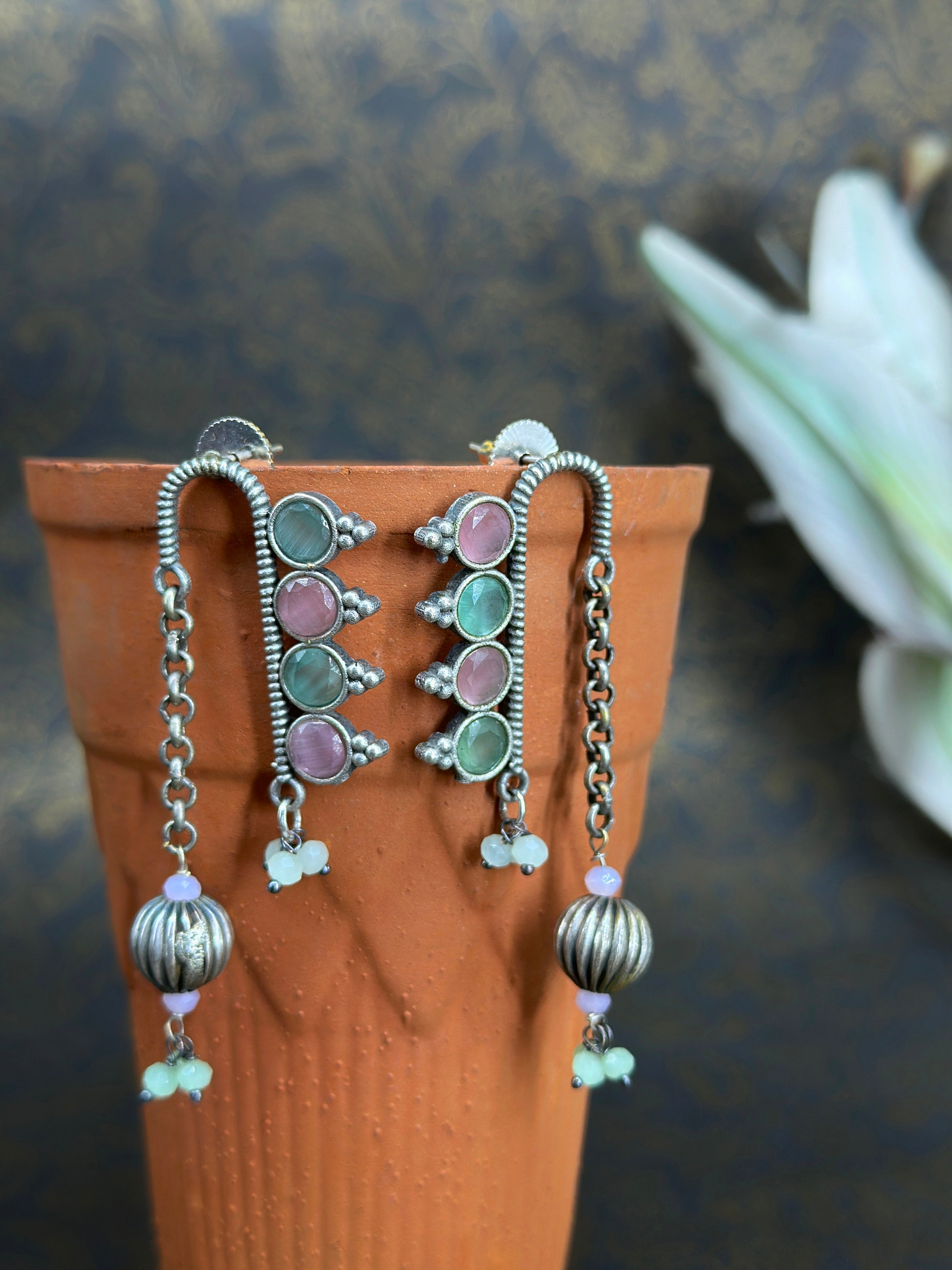 Tarang German Silver Earcuff Oxidised
