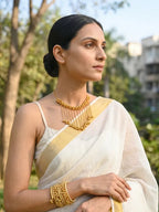 Under ₹999 Gold Ghungroo Gift Set | Spiral Bracelet & Statement Necklace | Affordable Festive Jewelry Combo
