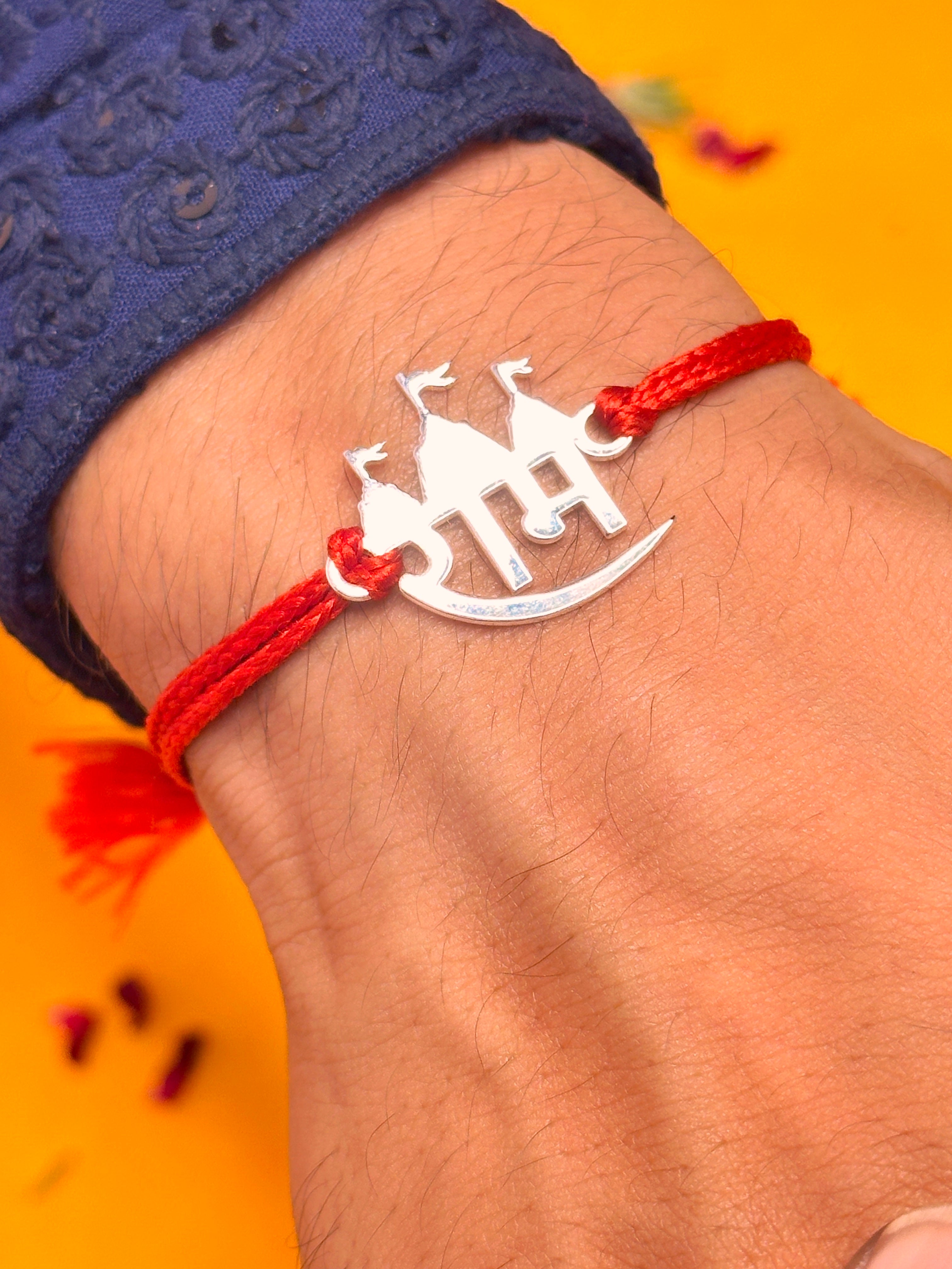Shri Ram Pure Silver Rakhi