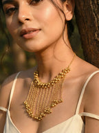Ghunghroo Kashimiri Necklace Golden