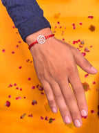 Swastik Pure Silver Rakhi