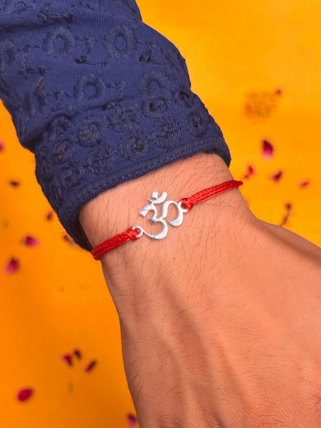 Om Rakhi 925 Pure Silver