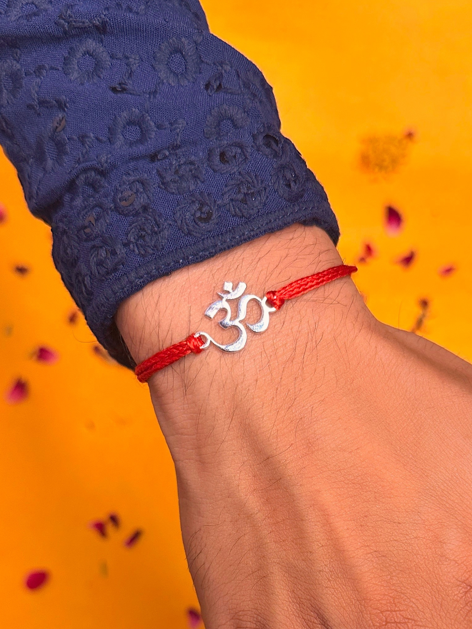 Om Rakhi 925 Pure Silver